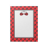 Itty Bitty Ladybug Notitieblok - Rood (Linkerzijde)