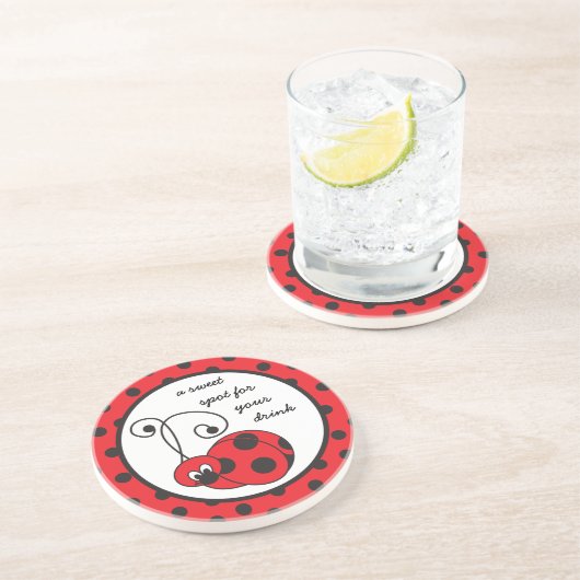 Itty Bitty Ladybug Onderzetter (Zijkant)