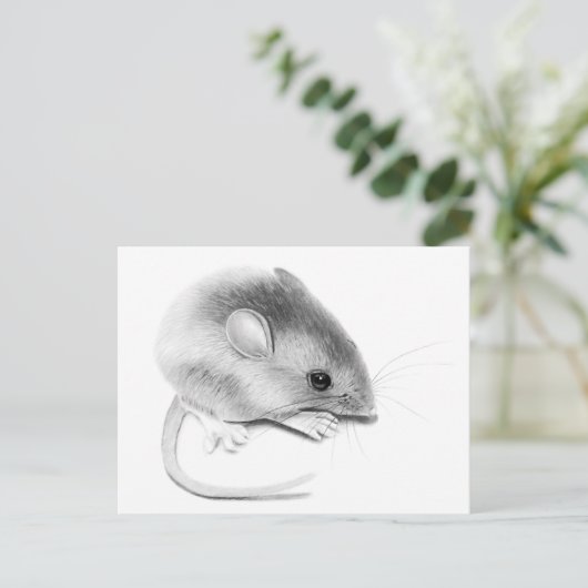 Itty Bitty Mouse Briefkaart (Staand voorkant)