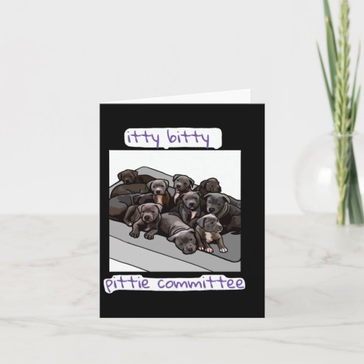 Itty Bitty Pittie Comité Kaart (Voorkant)