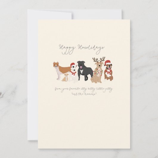 Itty Bitty Pitty-kaart Feestdagenkaart (Voorkant)