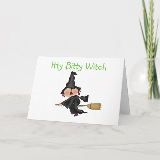 Itty Bitty Witch Tshirts en Gifts Kaart (Voorkant)
