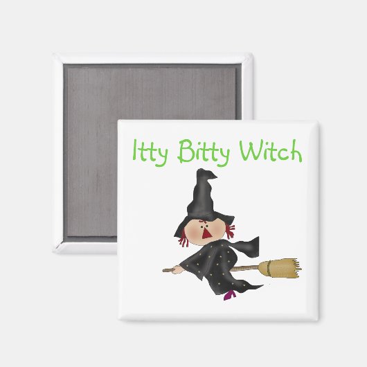 Itty Bitty Witch Tshirts en Gifts Magneet (Voorkant / Achterkant)