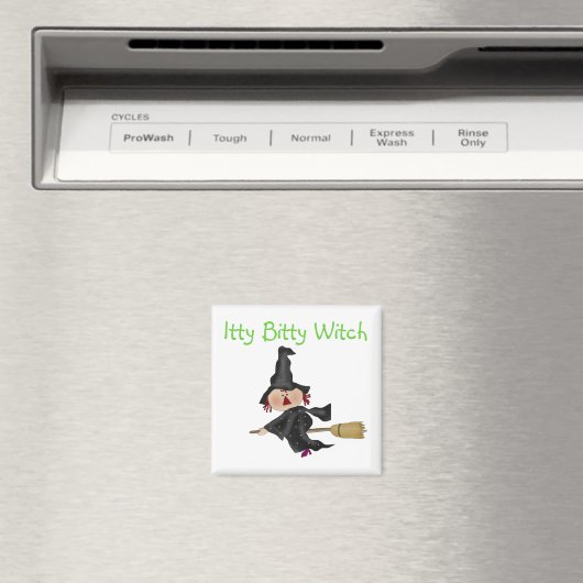 Itty Bitty Witch Tshirts en Gifts Magneet (Insitu (Vaatwasser))