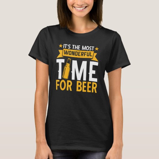 Itu2019s The Most Wonderful Time For Beer Drinking T-shirt (Voorkant)