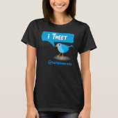 iTweet Twitter Blauwe Vogel Dames T - shirts (Voorkant)
