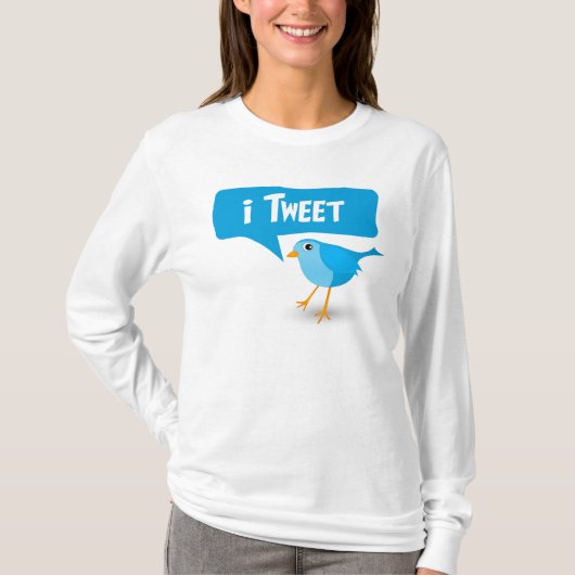 iTweet Twitter Vogel Dames Top (Voorkant)
