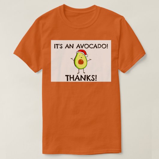ITx27S EEN AVOCADO-wenskaart T-shirt (Design voorkant)