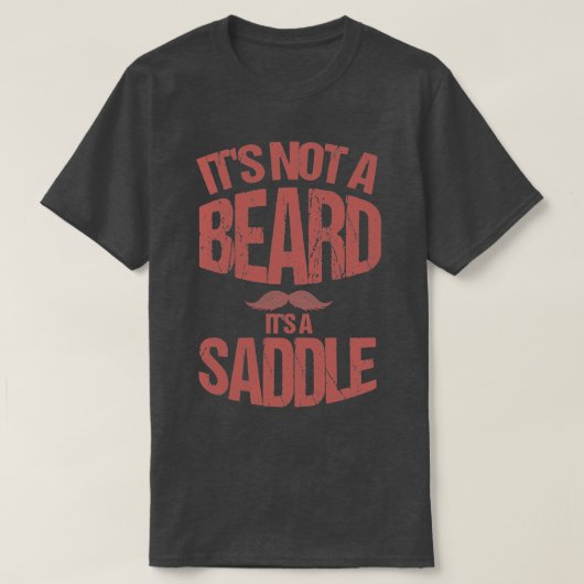 Itx27s geen Beard Itx27s een zadelwierpoot liefde T-shirt (Design voorkant)