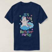 Itx27s Mijn Bachelor Party Unicorn T-shirt (Design voorkant)