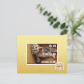 Itz ok, ga gewoon verder zonder fout mannen briefkaart (Staand voorkant)