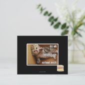 Itz ok, ga gewoon verder zonder fout mannen briefkaart (Staand voorkant)