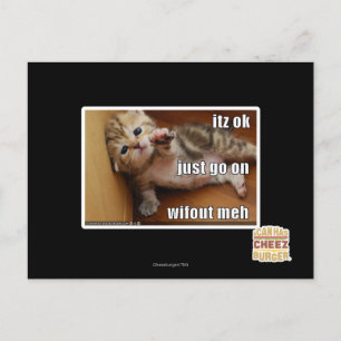 Itz ok, ga gewoon verder zonder fout mannen briefkaart