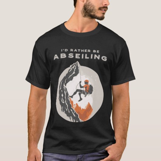 IU2019D liever Abseiling Rappelling Rock Climbi T-shirt (Voorkant)