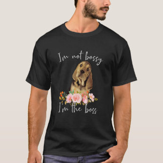 IU2019M Niet Bossy IU2019M De baas Bloodhound T-shirt