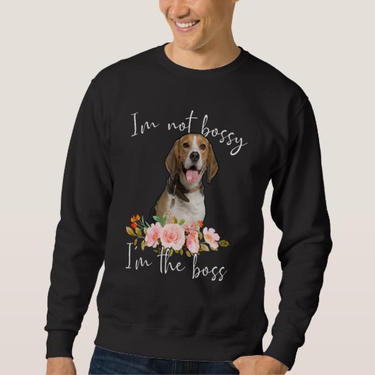IU2019M Niet Bossy IU2019M De Boss Beagle Trui (Voorkant)