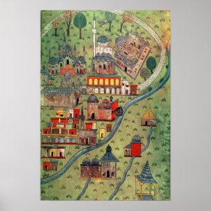 IUK T.5964 Uitzicht Eskisehir Poster