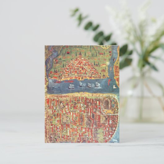 IUK T.5964 Uitzicht Istanbul Briefkaart (Staand voorkant)