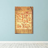 IUK T.5964 Uitzicht van Diyarbakir Canvas Afdruk (Insitu (Houten vloer))