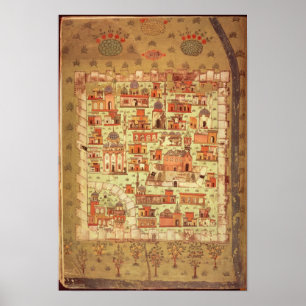 IUK T.5964 Uitzicht van Diyarbakir Poster