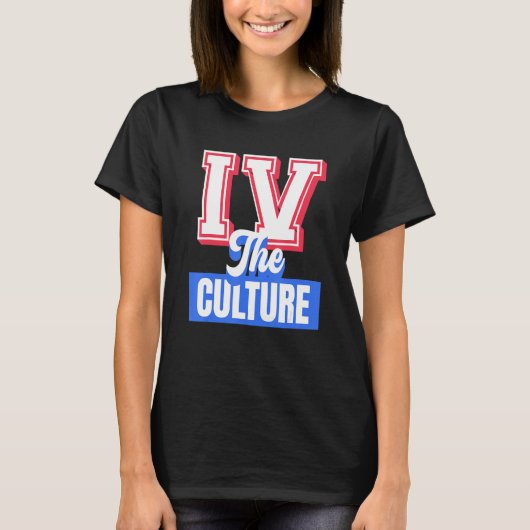 Iv Culture Black Girl Melanin Women Men Afro Ameri T-shirt (Voorkant)