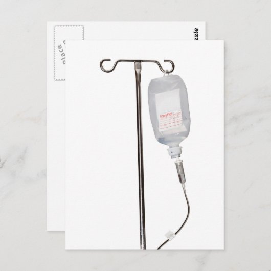 IV-druppelinfuus Briefkaart (Voorkant / Achterkant)