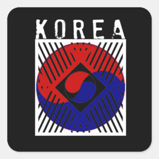 IV - Korea Vierkante Sticker