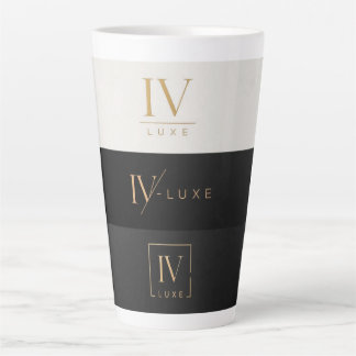 IV LUXE Logo Mok - Zwart en Goud Luxe