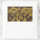 IV - NEPAL RECHTHOEKIGE STICKER (Tas)