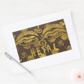 IV - NEPAL RECHTHOEKIGE STICKER (Envelop)