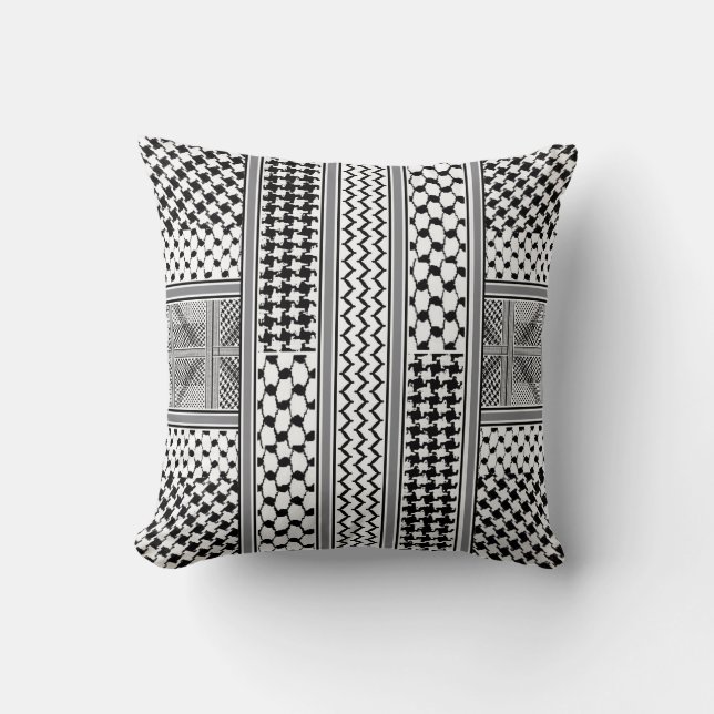 IV - Palestine Kaffiyeh Pillow Kussen (Voorkant)