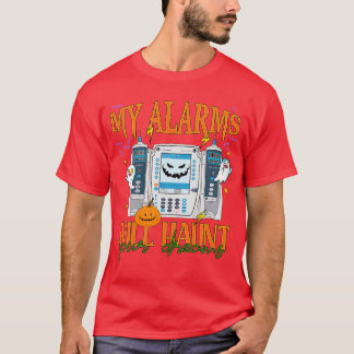 IV Pomp Halloween IC verpleegkundige Mijn Alarmen  T-shirt