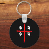 IV - Sardegna 4 Mori Black Sleutelhanger (Voorkant)