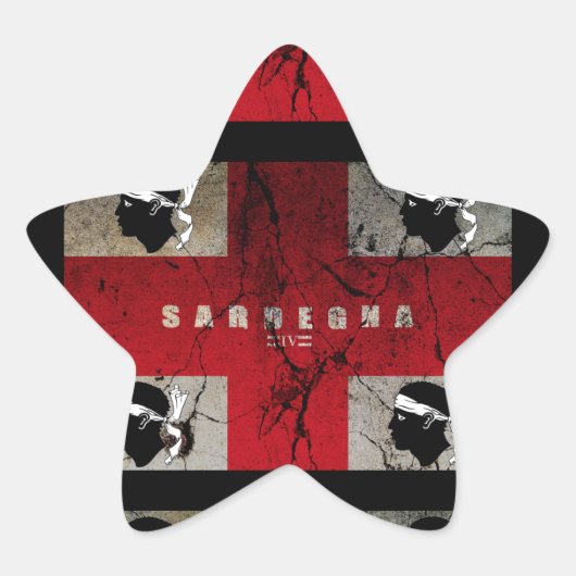 IV - SARDEGNA-test Ster Sticker (Voorkant)
