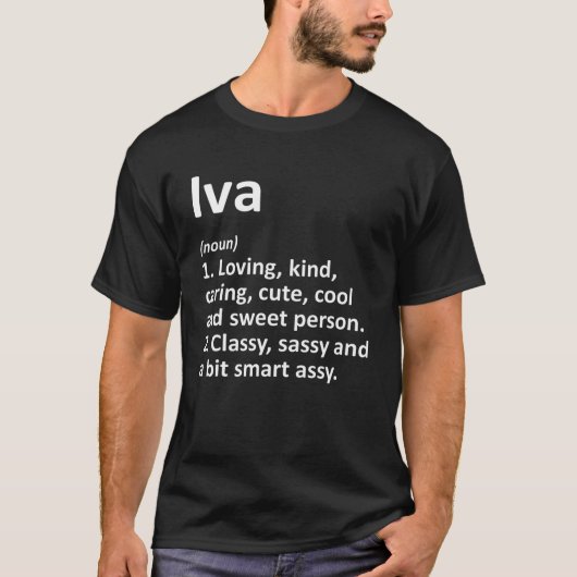 IVA Definitie Persoonlijke naam Funny Birthday Gi T-shirt (Voorkant)
