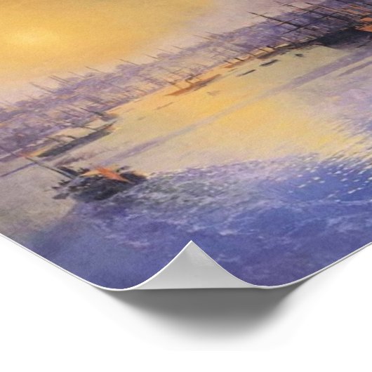 Ivan Aivazovsky- Constantinople Sunset Poster (Hoek)