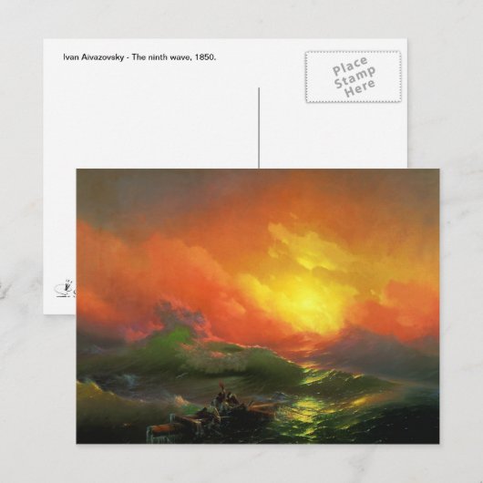 Ivan Aivazovsky - De negende golf Briefkaart (Voorkant / Achterkant)