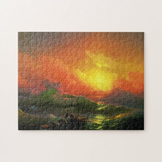 IVAN AIVAZOVSKY - De negende golf van 1850 Legpuzzel (Horizontaal)
