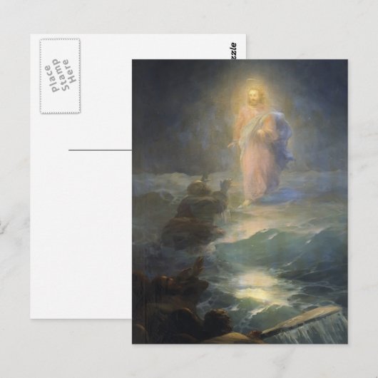 Ivan Aivazovsky - Jesus loopt op water Briefkaart (Voorkant / Achterkant)