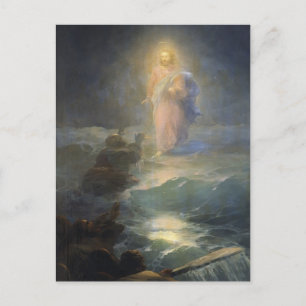 Ivan Aivazovsky - Jesus loopt op water Briefkaart