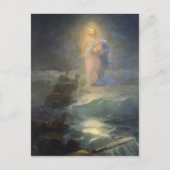 Ivan Aivazovsky - Jesus loopt op water Briefkaart (Voorkant)