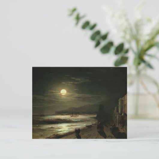 Ivan Aivazovsky- Moon Night Briefkaart (Staand voorkant)