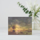 Ivan Aivazovsky- Odessa 's nachts Briefkaart (Staand voorkant)