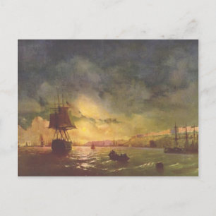 Ivan Aivazovsky- Odessa 's nachts Briefkaart