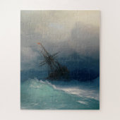 Ivan Aivazovsky - Schip op het Zee van Stormy Legpuzzel (Verticaal)