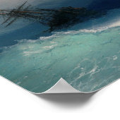 Ivan Aivazovsky - Schip op het Zee van Stormy Poster (Hoek)