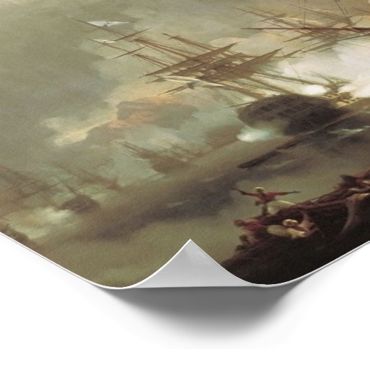 Ivan Aivazovsky- The Battle of Navarino Poster (Hoek)