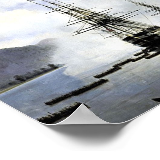 Ivan Aivazovsky- The Landing in Subashi Poster (Hoek)