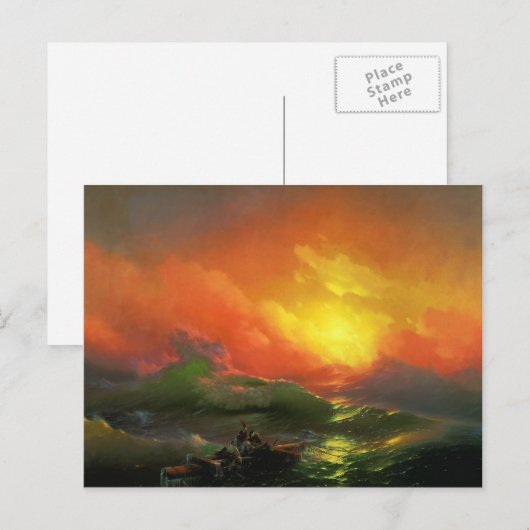 Ivan Aivazovsky- The Ninth Wave Briefkaart (Voorkant / Achterkant)