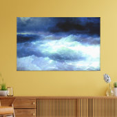 Ivan Aivazovsky - Tussen de golven (1898) Canvas Afdruk (Insitu (Woonkamer))